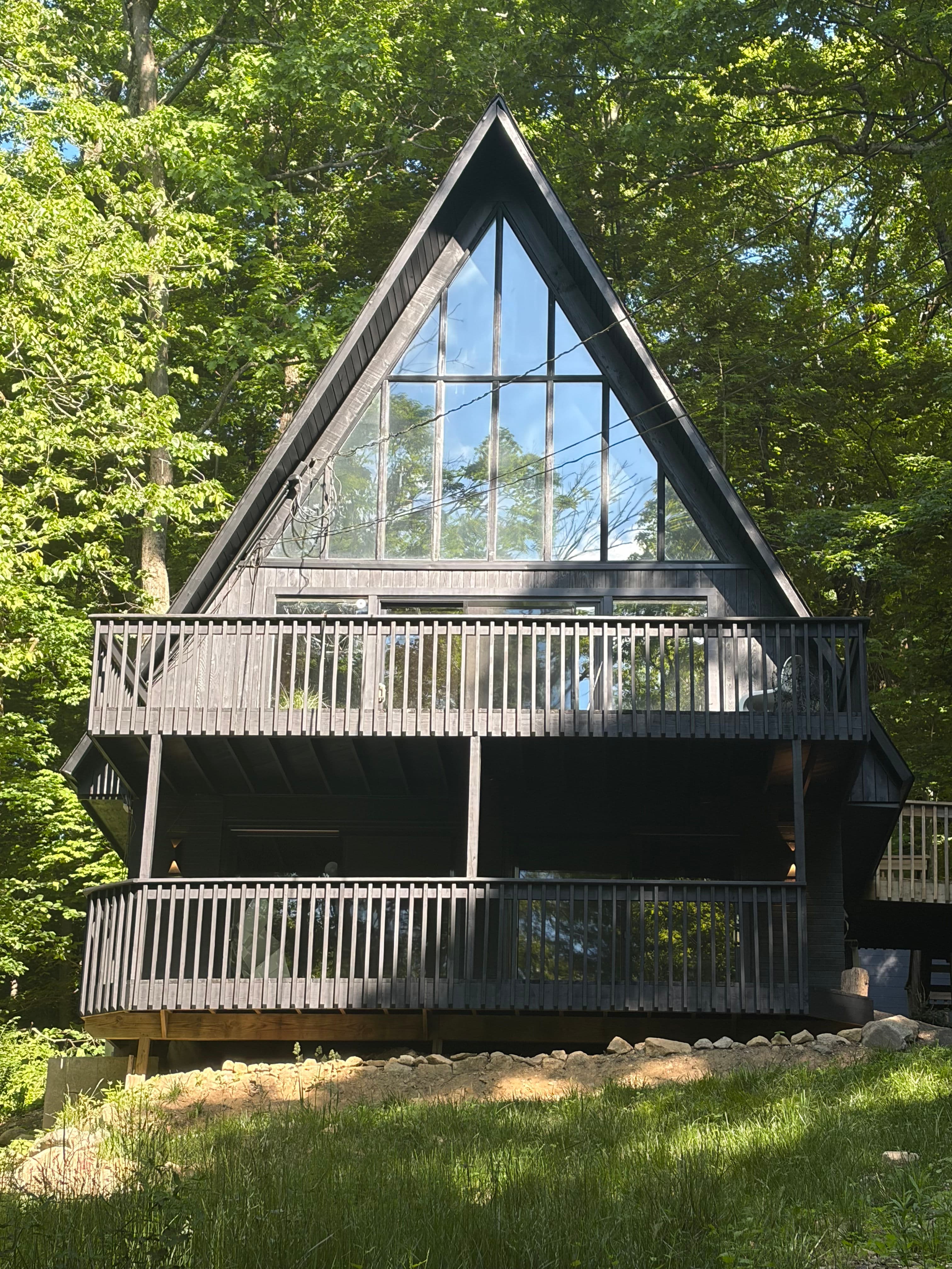 Project Bold Black A-Frame Exterior Gets a Full Refresh image