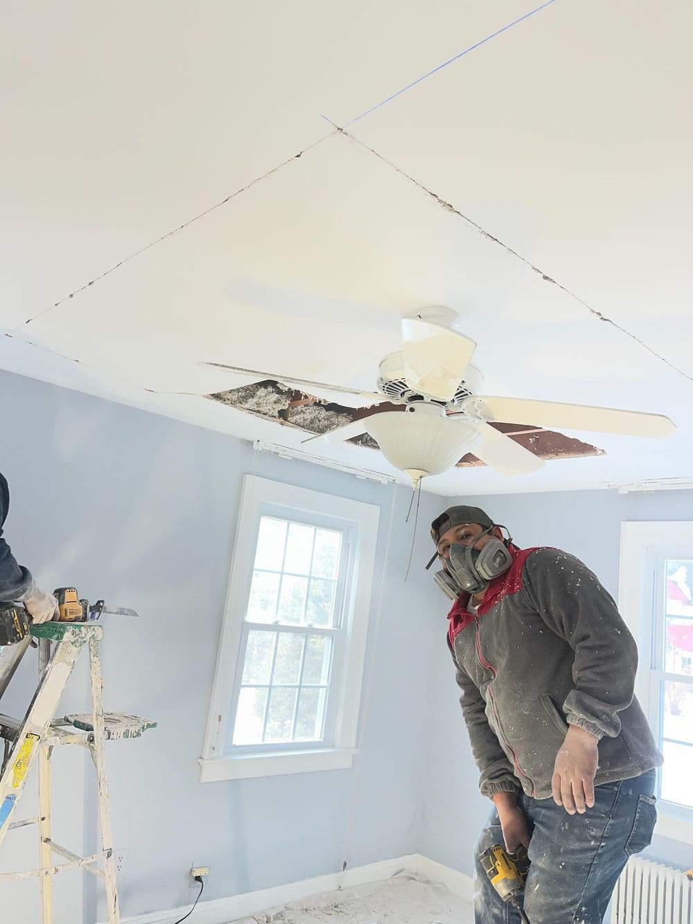 Gallery photos for Bedroom Ceiling Replacement and Full Paint in Fair Lawn: Image #1