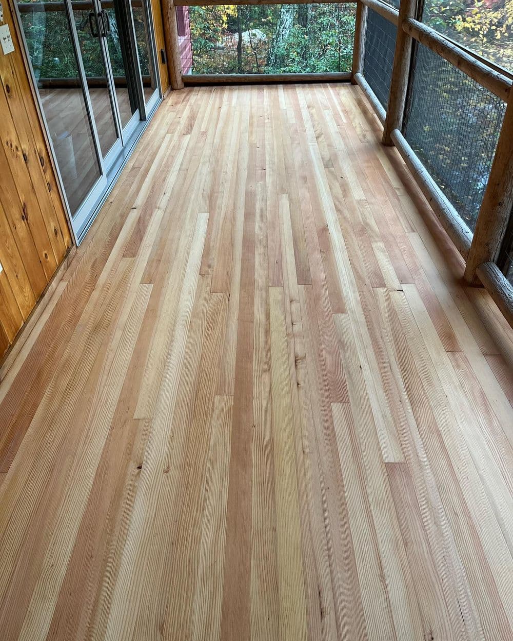 Gallery photos for Enclosed Porch Floors and Finishes Done Right at Beaver Lake: Image #3