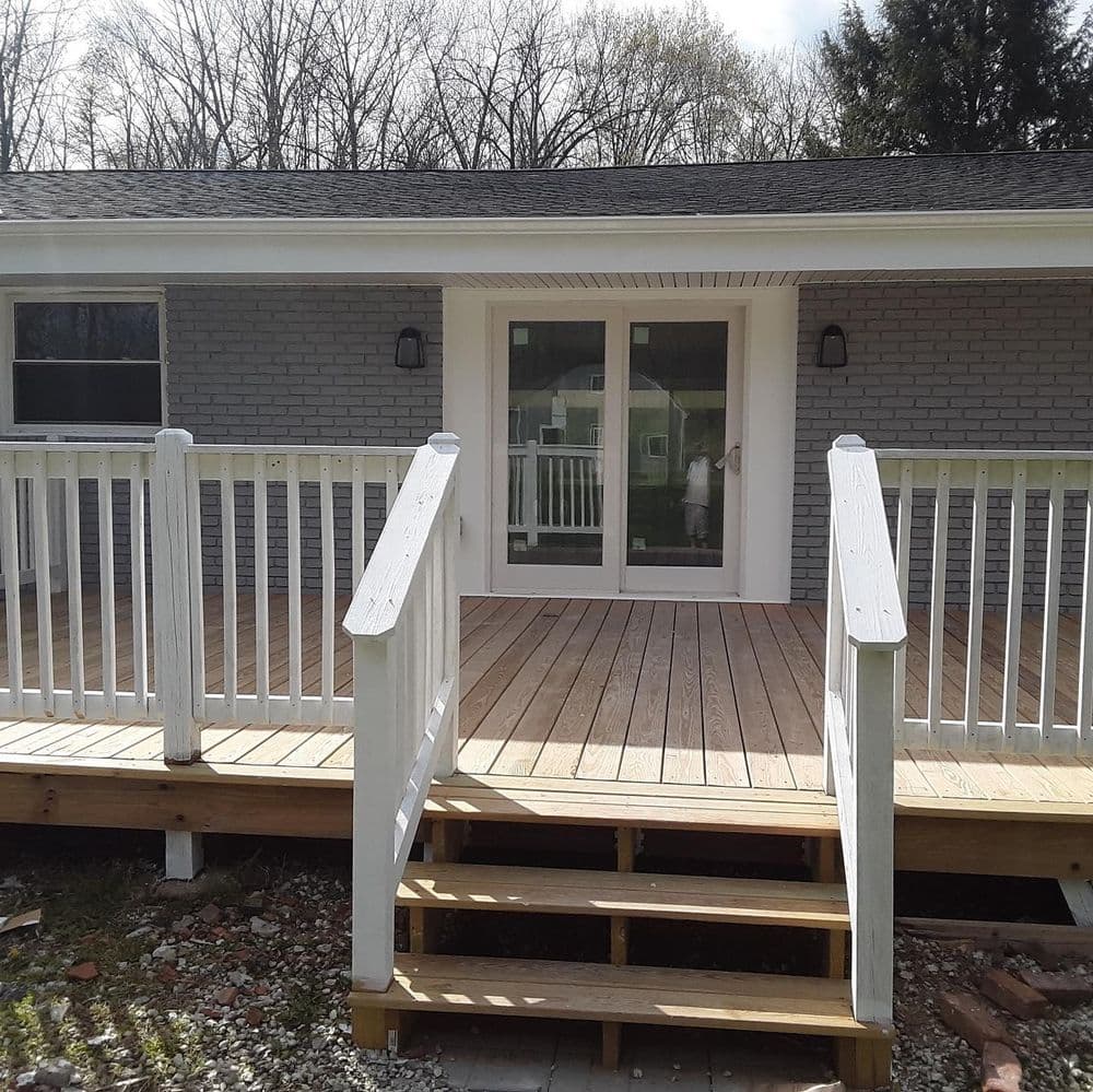 Gallery photos for Brick Repaint on a Sussex County Ranch - Before and After: Image #2