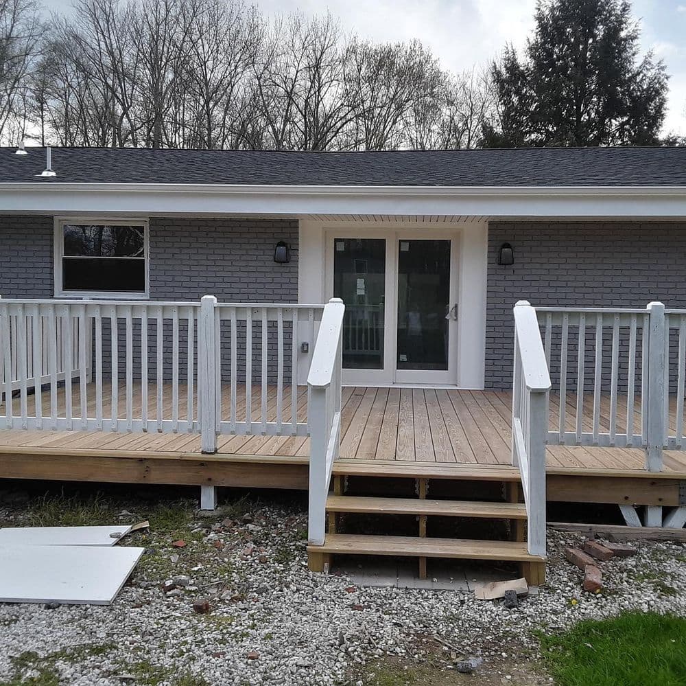 Gallery photos for Brick Repaint on a Sussex County Ranch - Before and After: Image #5