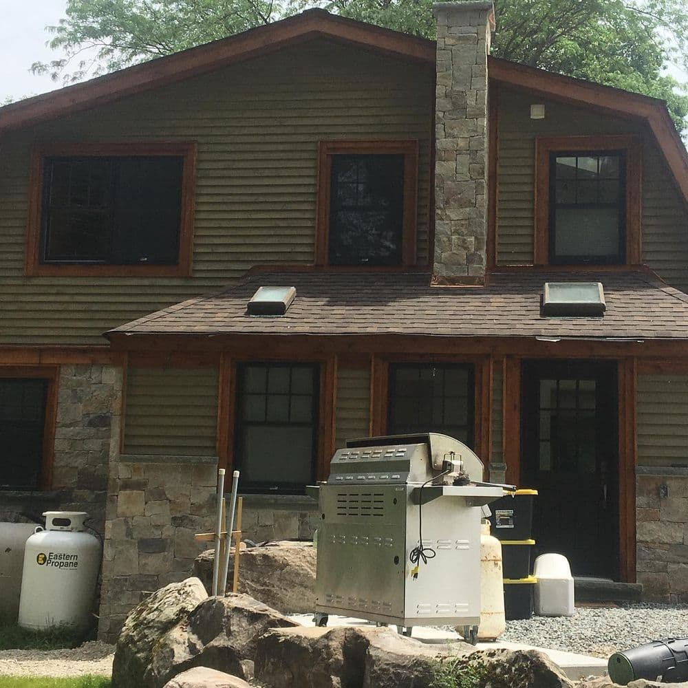 Gallery photos for Cedar Siding Stain on a 1910 Renovated Farmhouse in Pequannock NJ: Image #2