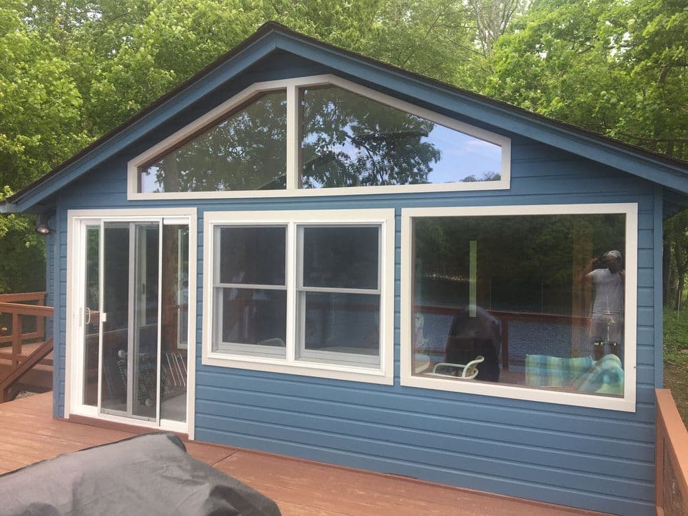 Project Lakeside Cabin Exterior Paint and Window Upgrade in Hewitt NJ image